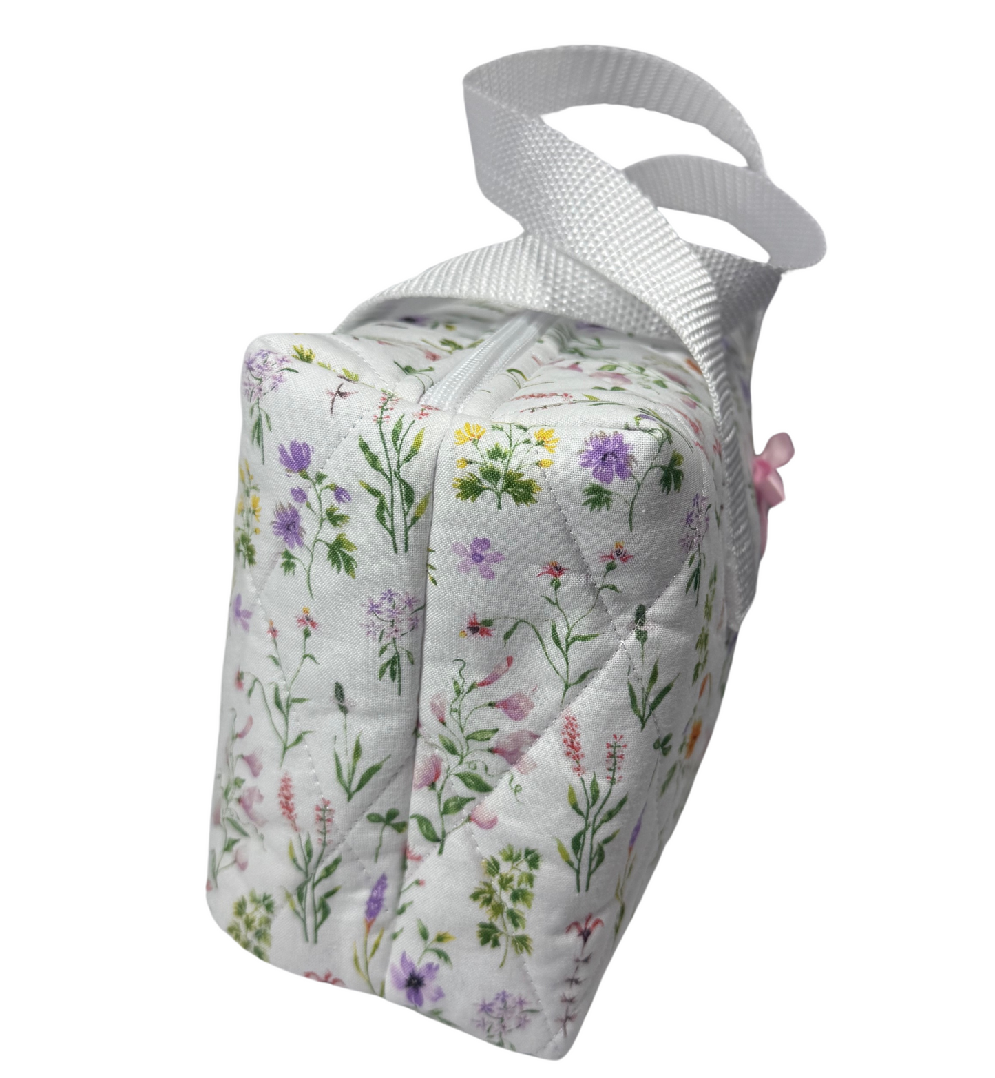 Extra Large White Floral Bag