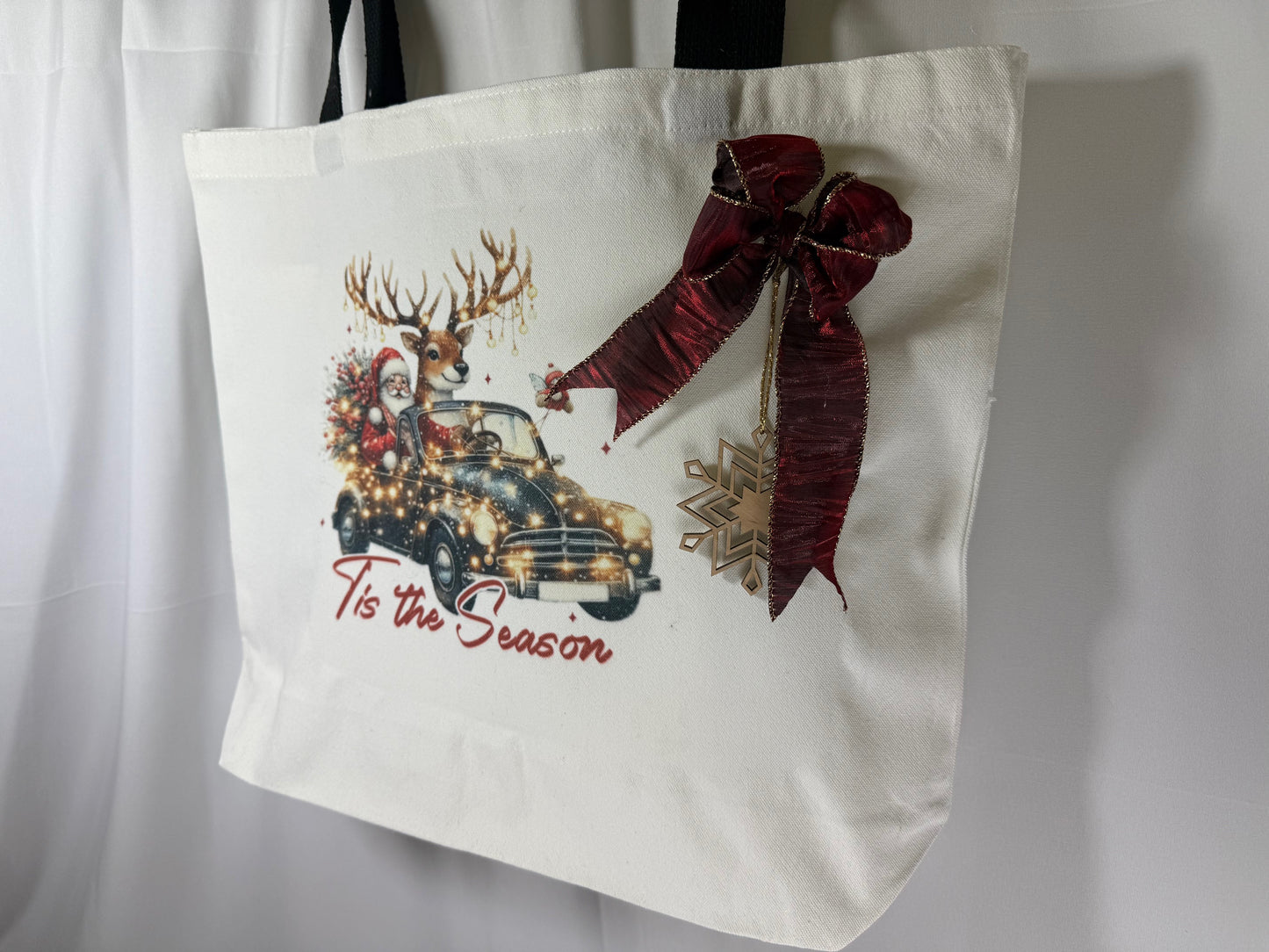 Personalized Christmas Tote Bag