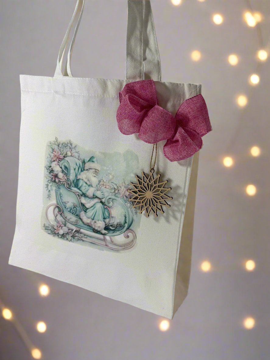 Personalized Tote Bag, Christmas Eve Bag